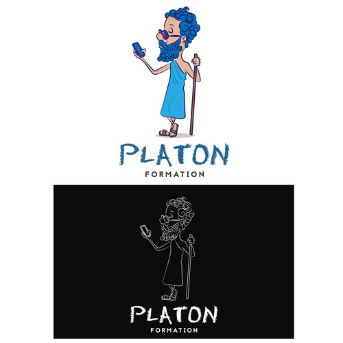 Drawing design with the title 'Platon Formation'