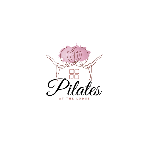 Sharing logo with the title 'Pilates at the lodge'