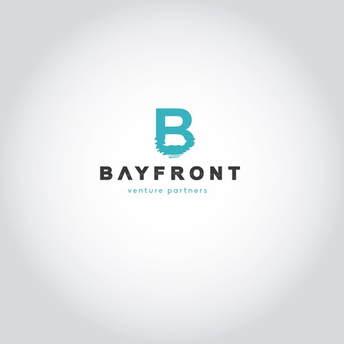 Aqua design with the title 'Logo for Technology Venture Capital Firm'