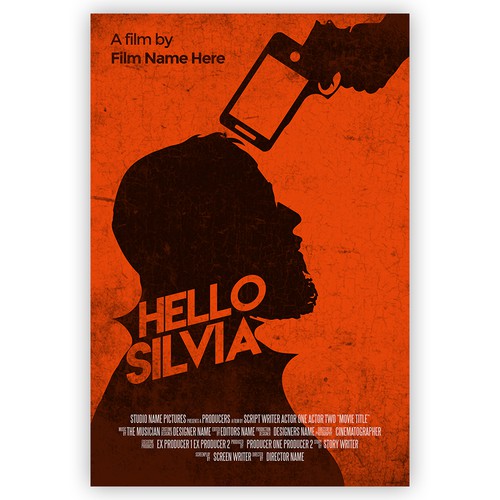 Movie design with the title 'Hello Silvia Poster'