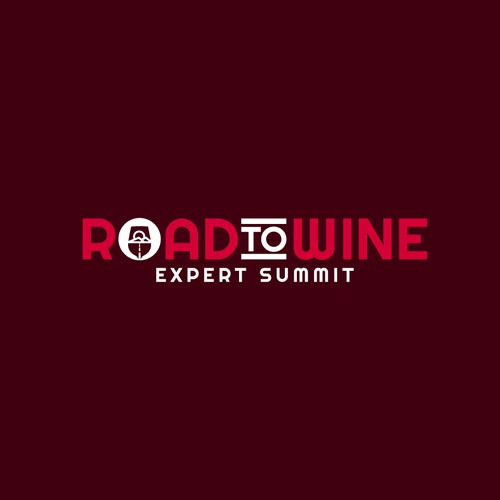 Road logo with the title 'Wine Event Logo'