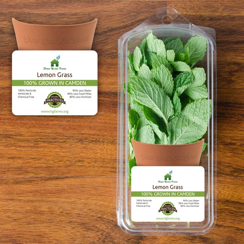 Nature label with the title 'Entry for Label design'