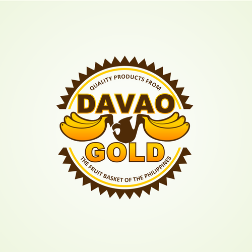 Banana logo with the title 'Davao Gold'