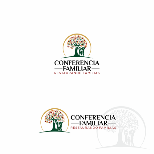 Religious logo with the title 'Church Family Conference logo'