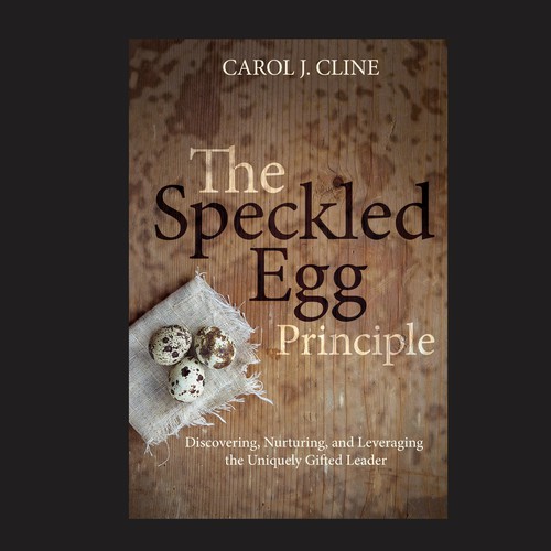 Unique book cover with the title 'The speckled Egg Principle'