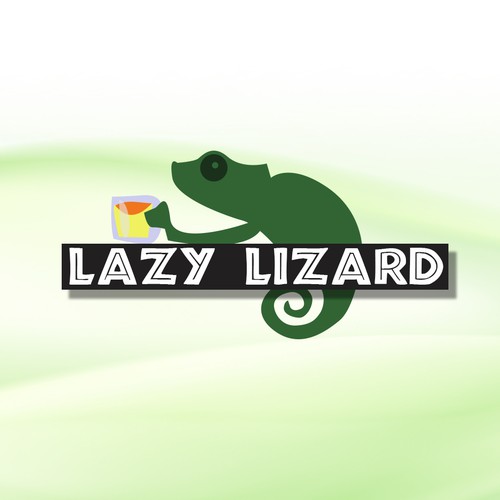 Lizard logo with the title 'Cool logo concept for craft beer company'