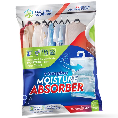 Cleaning packaging with the title 'Bag packaging design'