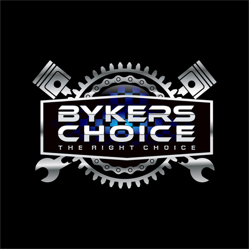Chrome design with the title 'BYKERS CHOICE'
