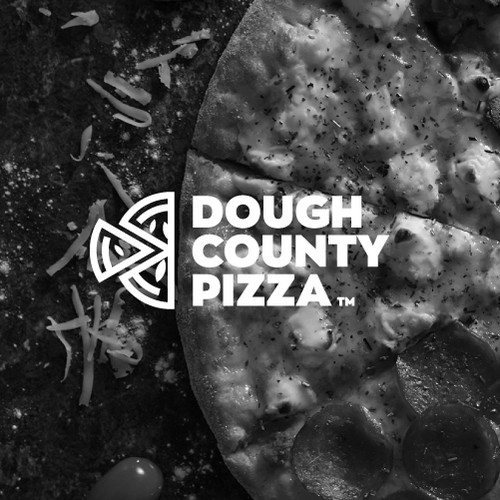 Pizza logo with the title 'Clean Concept for a Pizza Truck'