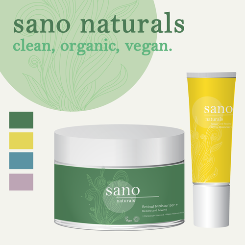 Skincare brand with the title 'Branding for organic skincare company'