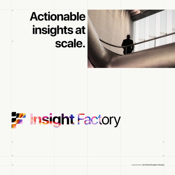 Strategic logo with the title 'Colorful mark for Insight Factory'