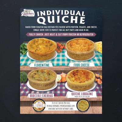 Sell sheet for Love & Quiches Inc. (NJ, USA)