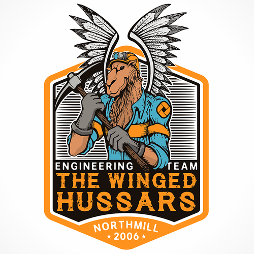 Team logo with the title 'A strange logo for our tech team'