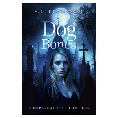 Scary book cover with the title 'Thriller Book Cover'