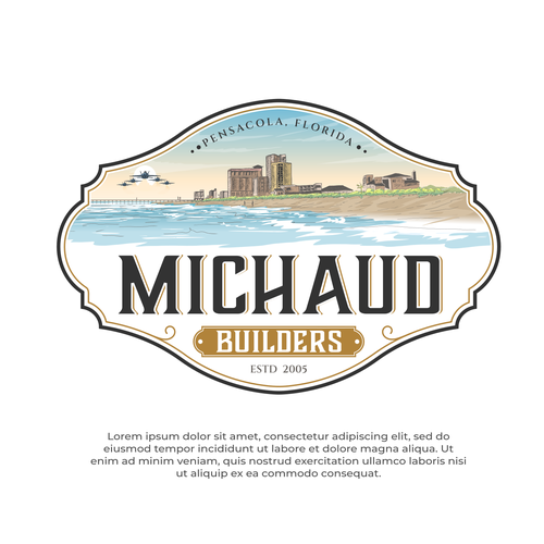 Construction company logo with the title 'builders logo'