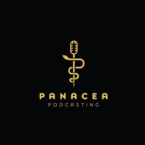 Microphone logo with the title 'Panacea'