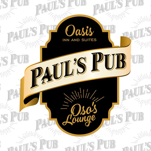 Gastropub logo with the title 'Paul's Pub logo design'