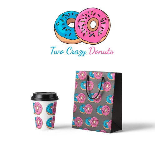 Donut  logo with the title 'Donuts logo'