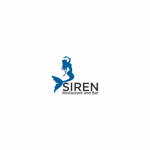 Siren design with the title 'https://99designs.com/logo-design/contests/siren-restaurant-881663/entries/75'
