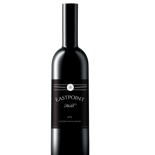 Classic packaging with the title 'Eastpoint Wine Label 2015'