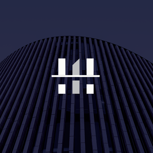 Horizon design with the title '"Intercepting horizons"- consulting firm logo'