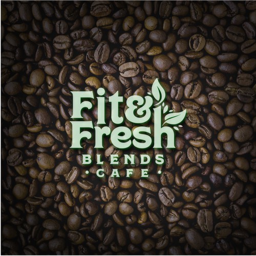 Coffee shop brand with the title 'Logo design for a cafe '