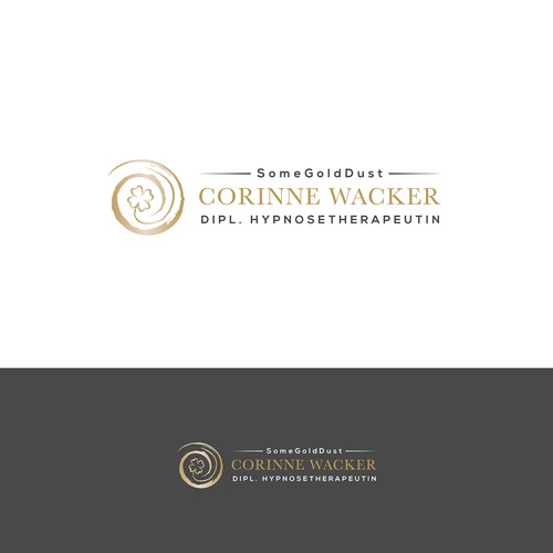 Counseling logo with the title 'Logo Concept for a hypnosis therapist'