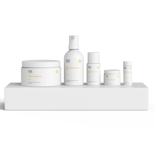 Skincare packaging with the title 'Health line Packaging Design'