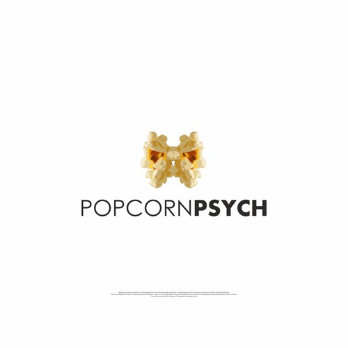 Popcorn logo with the title 'Logo for the blog PopcornPsych'