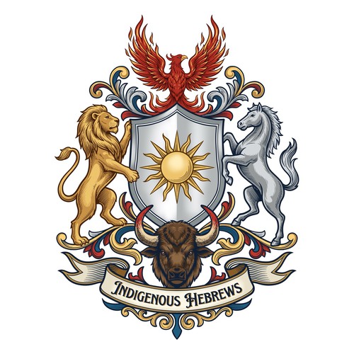 Family crest design with the title 'Tribe Family Crest'