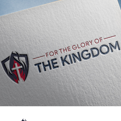 Flaming logo with the title 'For the Glory of the Kingdom'