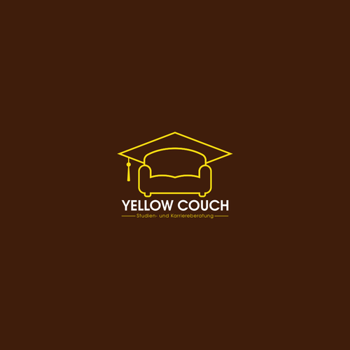 Couch design with the title 'Yellow Couch'