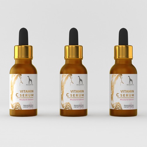 Dropper bottle packaging with the title 'dropper bottles label design'