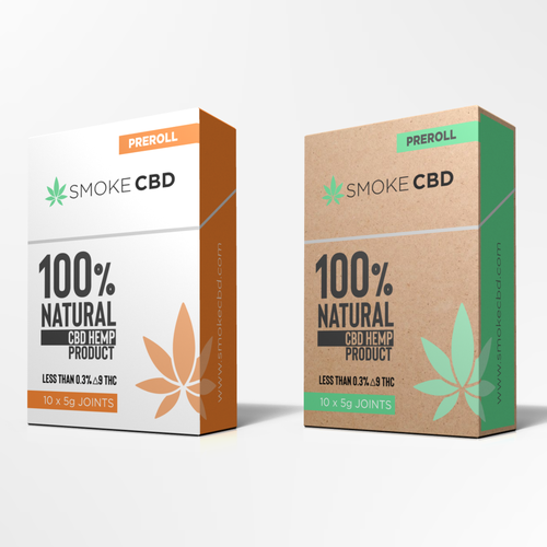 Hemp packaging with the title 'Hemp joints pack'