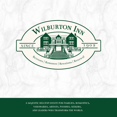 Retreat logo with the title 'Traditional Logo for bed & breakfast'