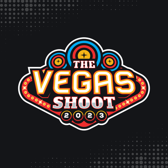 Las Vegas logo with the title 'Logo design for World Famous Archery Tournament'
