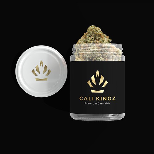 Dispensary design with the title 'Cannabis Crown Logo For Sale'