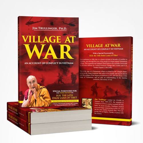 Yellow book cover with the title 'Village At War'