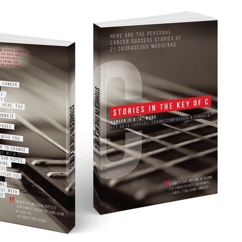 Guitar design with the title 'Stories in the Key of C'