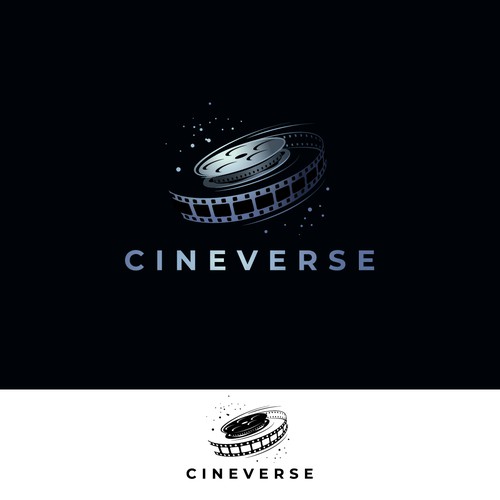 Galaxy design with the title 'Logo for a Filmmaker'