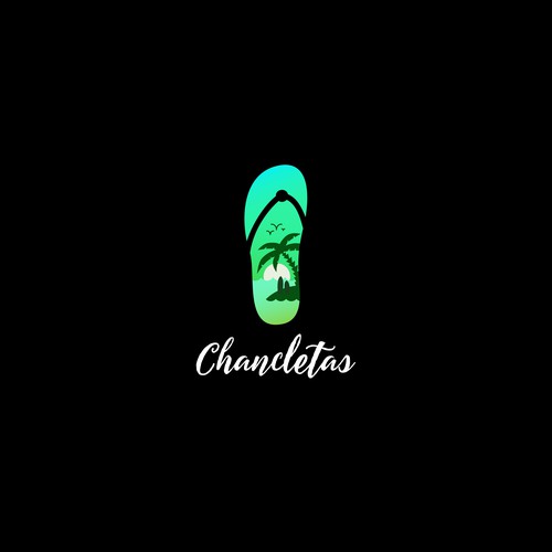 Summer logo with the title 'Chancletas'