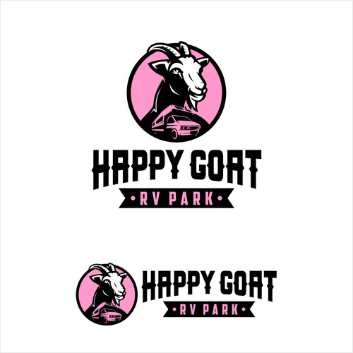 Texas logo with the title 'Winner of Happy Goat RV Park'