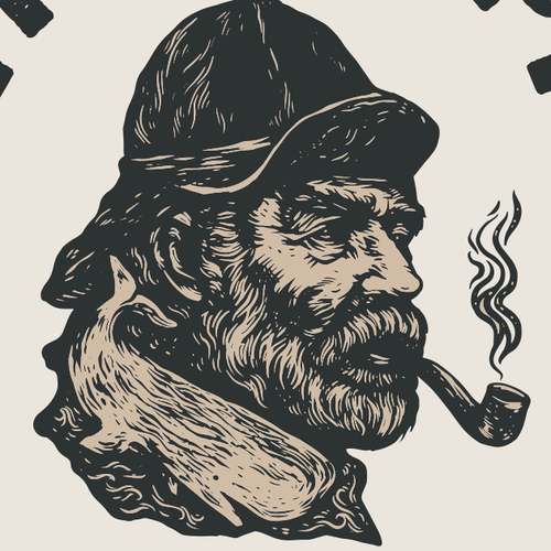 Beard design with the title 'Father Apple'