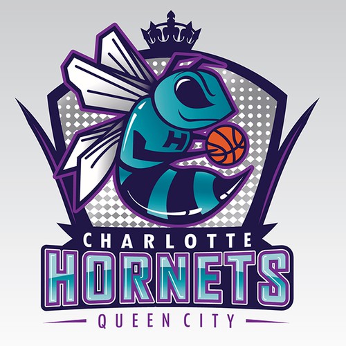 Hornet logo with the title 'Charlotte Hornets Submission'
