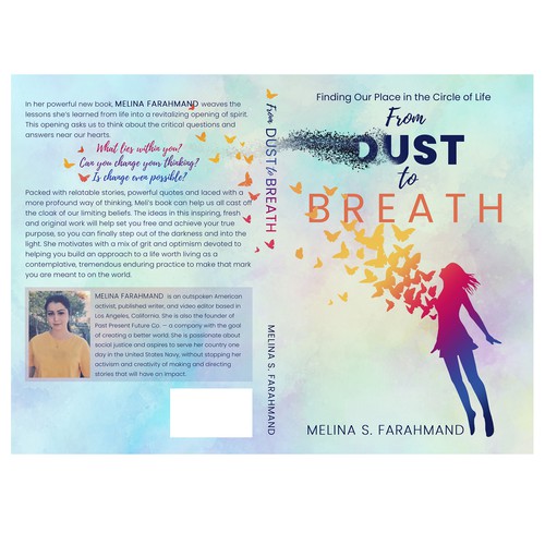 Butterfly book cover with the title 'From Dust To Breath: Finding Our Place in the Circle of Life'