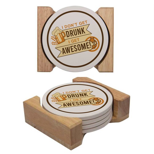 Coaster design with the title 'Coaster Design'