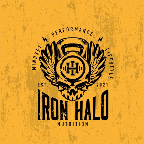 Kettlebell logo with the title 'Crossfit LOGO'