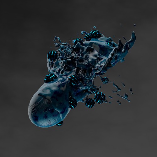 Wallpaper design with the title 'Desktop Wallpaper for Netrunner OS - Cyclotron'