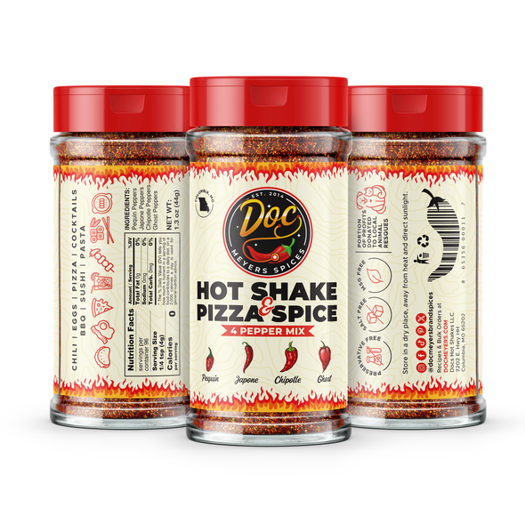 Label with the title 'Spice Jar Label / Pepper Mix'