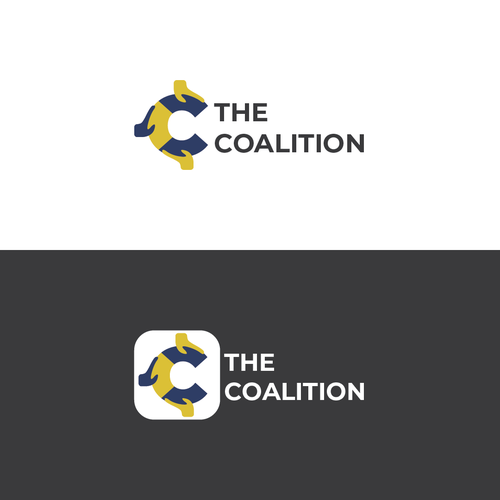Teamwork logo with the title 'Logo Concept for The Coalition'